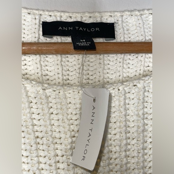Ann Taylor Cream Knit Sweater - Picture 6 of 8